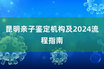 昆明亲子鉴定机构及2024流程指南