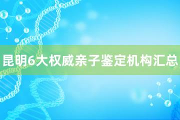 昆明6大权威亲子鉴定机构汇总